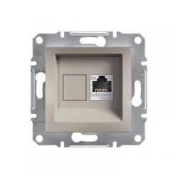 asfora-1xrj45-internet-aljzat-utp-cat5e-bronz