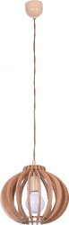 fuggesztek-e27-1x53w-szel280mm-vilagosbarna-ika