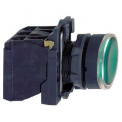 nyomo-jelzo-komplett-zold-240vac-led-1no-1nc-harmony