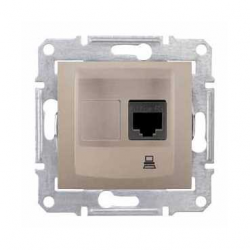 sedna-1xrj45-internet-aljzat-stp-cat5e-titanium
