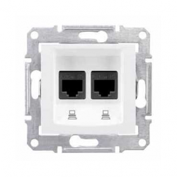 sedna-2xrj45-internet-aljzat-stp-cat6-feher