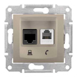 sedna-rj45-rj11-internet-aljzat-stp-cat6-titanium