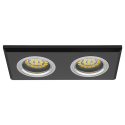 spot-sully-2xmr16-12v-50w-2-es-szogletes-fix-fekete-uveg-morta