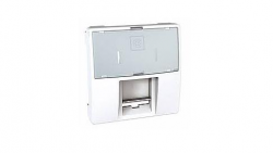 unica-1xrj45-univerzalis-adapter-rogzitokeret-nelkul-2-modulos-feher