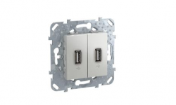 unica-dupla-usb-20-csatlakozo-aluminium