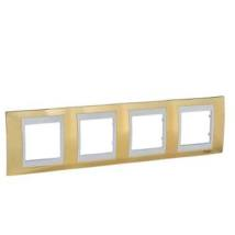 unica-plus-negyes-vizszintes-keret-krem-betettel-arany-fem