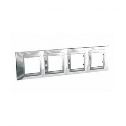 unica-top-4-es-keret-vizszintes-aluminium-csillam-krom-nova-pk-4h