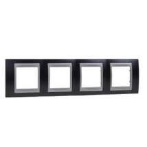 unica-top-negyes-vizszintes-keret-aluminium-betettel-ejfekete